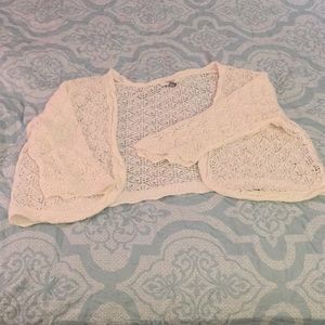 3/4 Sleeve Lace Coverup